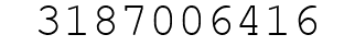 Number 3187006416.