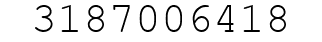 Number 3187006418.