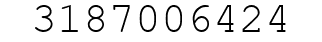 Number 3187006424.