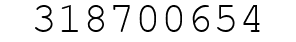 Number 318700654.