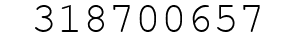 Number 318700657.