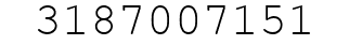 Number 3187007151.