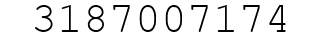 Number 3187007174.