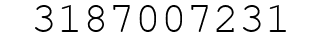 Number 3187007231.