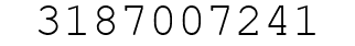 Number 3187007241.