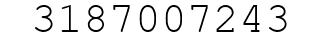 Number 3187007243.