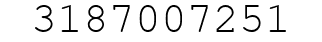 Number 3187007251.