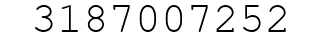 Number 3187007252.