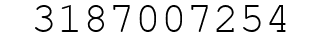 Number 3187007254.