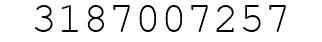 Number 3187007257.