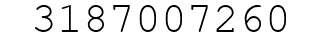 Number 3187007260.