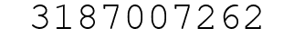 Number 3187007262.