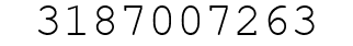 Number 3187007263.
