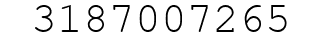 Number 3187007265.