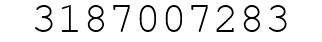 Number 3187007283.