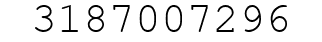 Number 3187007296.