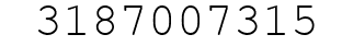 Number 3187007315.