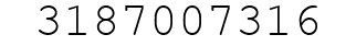 Number 3187007316.