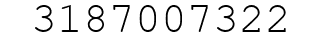 Number 3187007322.