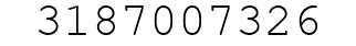 Number 3187007326.