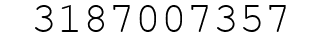 Number 3187007357.