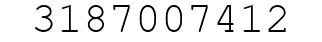 Number 3187007412.