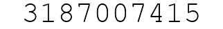 Number 3187007415.