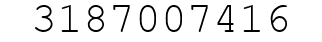 Number 3187007416.