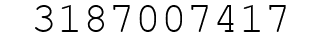 Number 3187007417.