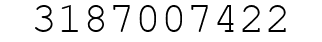 Number 3187007422.