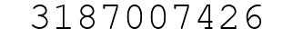 Number 3187007426.