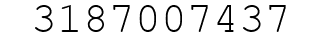 Number 3187007437.