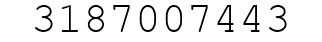 Number 3187007443.