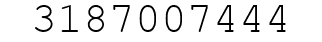 Number 3187007444.