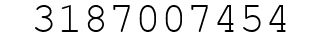 Number 3187007454.