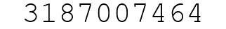 Number 3187007464.