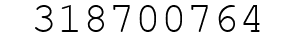 Number 318700764.