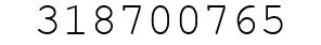 Number 318700765.