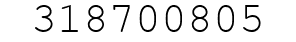 Number 318700805.