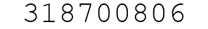 Number 318700806.