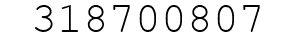 Number 318700807.
