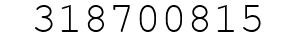 Number 318700815.