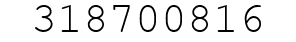 Number 318700816.