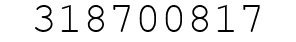 Number 318700817.