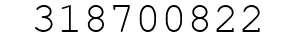 Number 318700822.