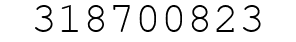 Number 318700823.