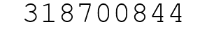 Number 318700844.