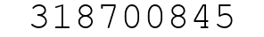Number 318700845.