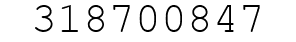 Number 318700847.