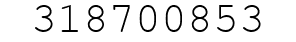 Number 318700853.